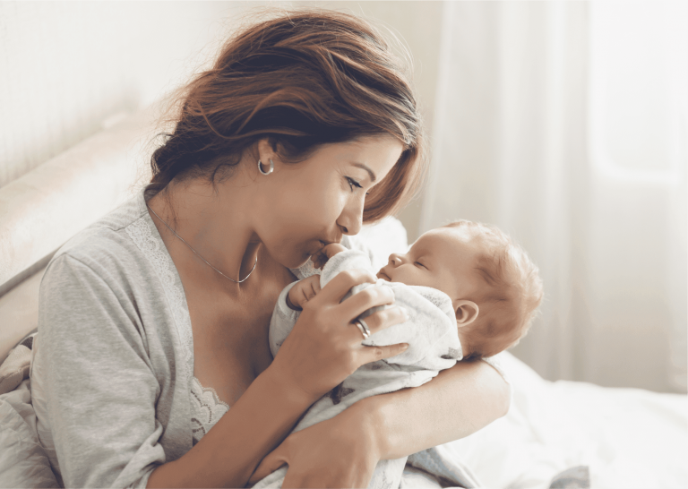Mother with baby